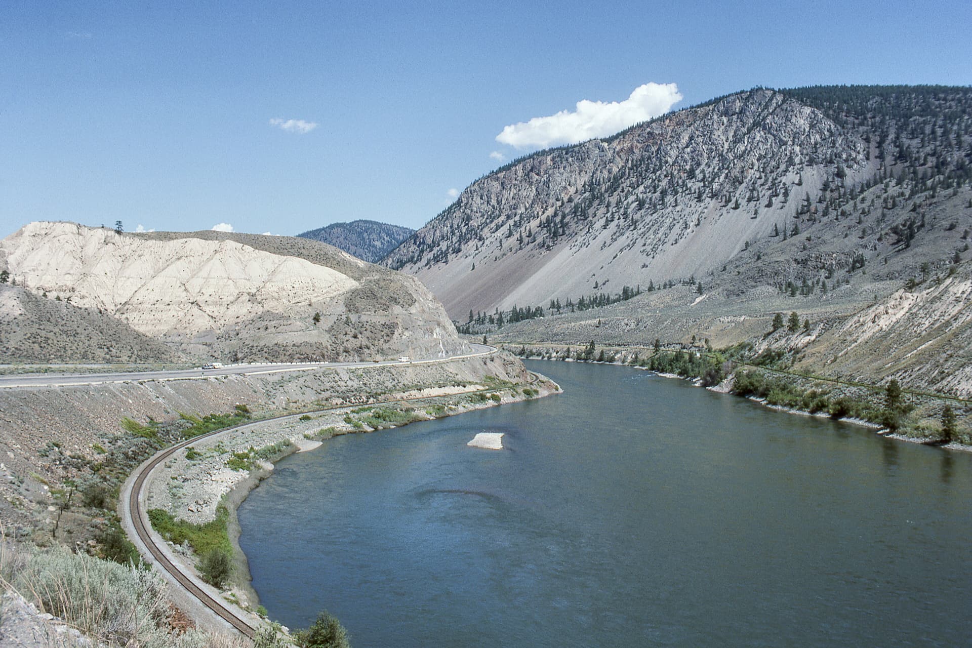 Thompson River - Thompson-Nicola Regional District, British Columbia, Canada - July 1990